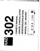 NAD 302 Owner's Manual
