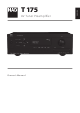 NAD T175 - MANUAL 2 Owner's Manual
