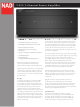 NAD T973 Datasheet