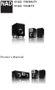 NAD VISO SPEAKERS Owner's Manual