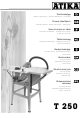 ATIKA T 250 Operating Manual