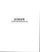 SINGER 112W145 Instructions For Using And Adjusting