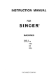 SINGER 20U73 Instruction Manual