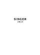 SINGER 246-31 Instructions For Using Manual