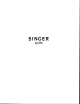 SINGER 269W Essential Adjustments