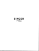 SINGER CLASS 7 ONE NEEDLE LOCK STITCH Manual