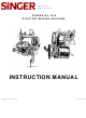 SINGER NO. 20-2 Instruction Manual