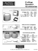 ALTEC LANSING 5195X CEILING SPEAKER ACCESSORY Manual