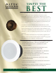 ALTEC LANSING SLC408 CEILING SPEAKER Brochure