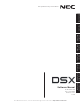 NEC DSX Software Manual