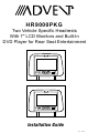 Advent HR9000PKG Installation Manual