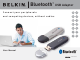BELKIN BLUETOOTH USB ADAPER Manual