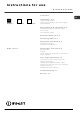 INDESIT SISL 126 S Manual