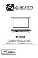 Audiovox D1909 - DVD Player - 9 Owner's Manual