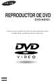 Samsung DVD-HD931 - HDTV Converter Progressive-Scan DVD Player Manual Del Usuario