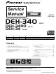 Pioneer DEH-340 Service Manual