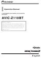 Pioneer AVIC Z1 - CD-SR1 Steering Wheel Remote Operation Manual