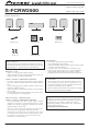 Pioneer SFCRW2500 - Surround Sound Speaker Operating Manual