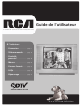 RCA 20F424T - 20 Flat-Tube TV Manual De L'utilisateur