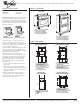 WHIRLPOOL GBS309PV - DIMENSIONS GUIDE Dimensions