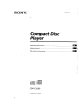 Sony CDP-CX260 Operating Instructions Manual