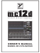 YORKVILLE MC12D Owner's Manual