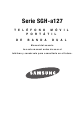 Samsung A127 - SGH Cell Phone Manual Del Usuario
