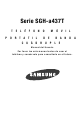 Samsung A437 - SGH Cell Phone Manual Del Usuario