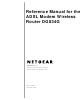 Netgear DG834Gv3 - 54 Mbps Wireless ADSL Firewall Modem Reference Manual