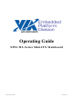 VIA Technologies EPIA-ML8000A - VIA Motherboard - Mini ITX Operating Manual