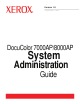 Xerox DocuColor 7000AP System Administration Manual