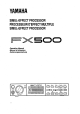 Yamaha FX500 Operation Manual