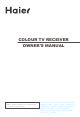 Haier 21FV6H Owner's Manual