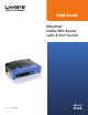 Linksys BEFSR41 - EtherFast Cable/DSL Router User Manual