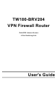 TRENDnet TW100-BRV204 - VPN Firewall Router User Manual