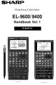 Sharp EL9600C - Graphing Calculator Handbook