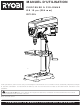 Ryobi DP102L Manuel D'utilisation