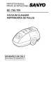 Sanyo SC-S700P - Powerhead Canister Vacuum Cleaner Instruction Manual