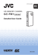 JVC GC-FM1A - PICSIO HD Camcorder Detailed User Manual