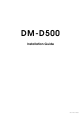 Epson B113111 - DM D500 - Vacuum Fluorescent Display Character Installation Manual