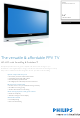 Philips 26HF5545D Specifications