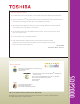 Toshiba SDP2000 Specifications