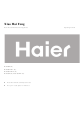 Haier DSF80B E Operating Manual