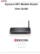 Kyocera KR1 - Mobile Router Wireless User Manual