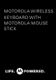 Motorola KZ450 Wireless Keyboard w Device Stand Getting Started Manual