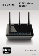 Belkin F5D8231-4 - N1 Wireless Router User Manual