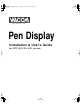 WACOM DTF-521 series Installation And User Manual