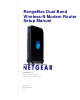 Netgear DGND3300 - RangeMax Dual Band Wireless-N DSL Gateway Wireless Router Setup Manual