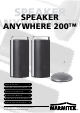 MARMITEK SPEAKER ANYWHERE 200 User Manual