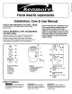 Kenmore 60581 - 3/4 HP Food Waste Disposer Use And Care Manual
